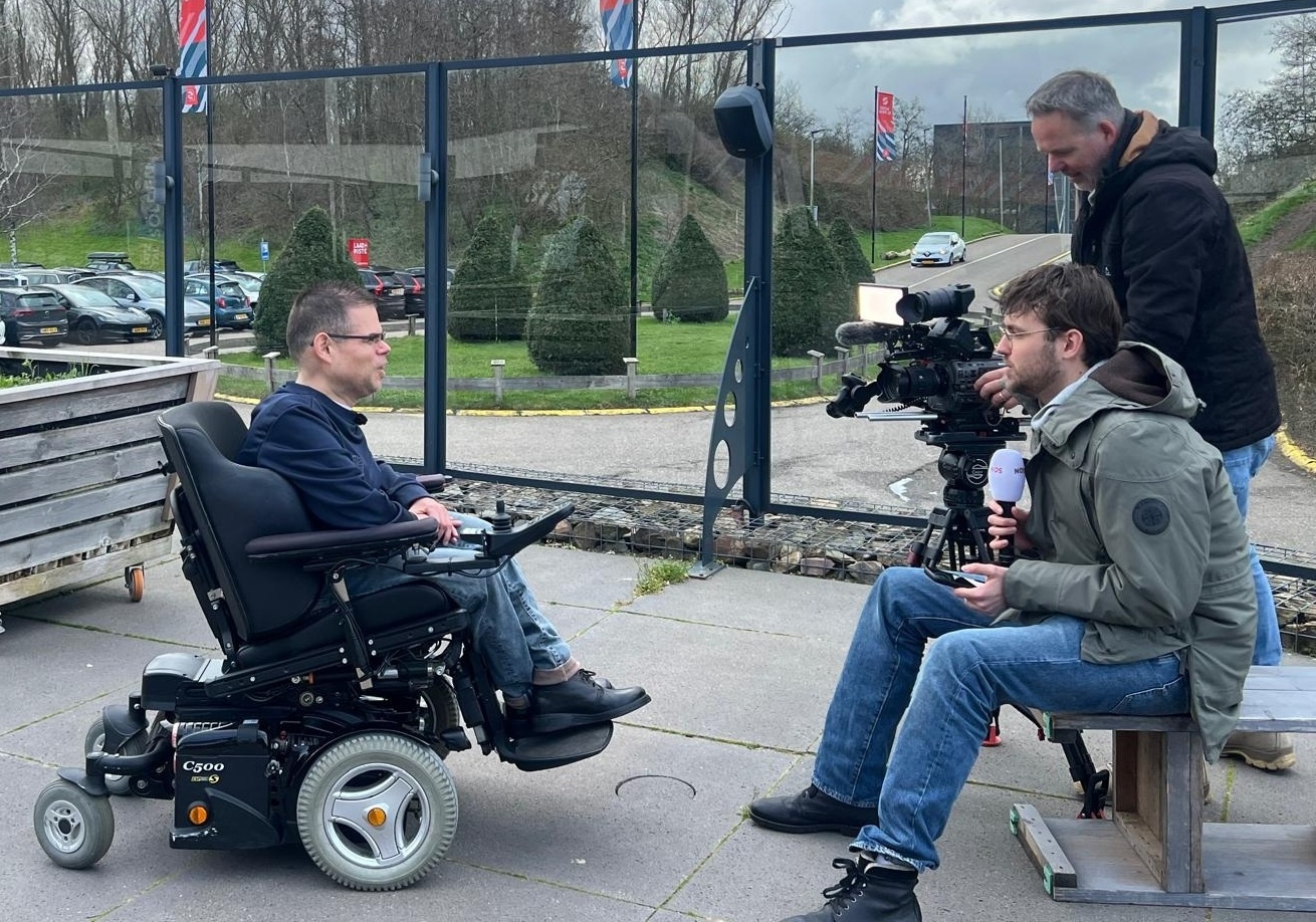 Opname voor het NOS journaal